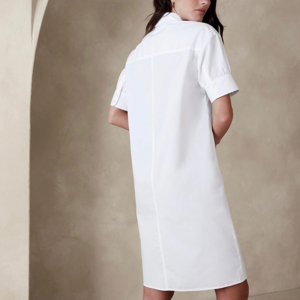 ✨ Banana Republic Poplin Knee-Length Shirtdress - Timeless Style & Comfort ✨
